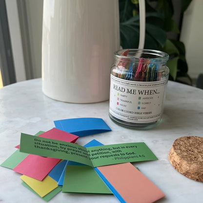 ✨Last Day 50% OFF⏰ -✝️Inspirational Bible Verses Jar 🎁 A Reminder of God's Words💖