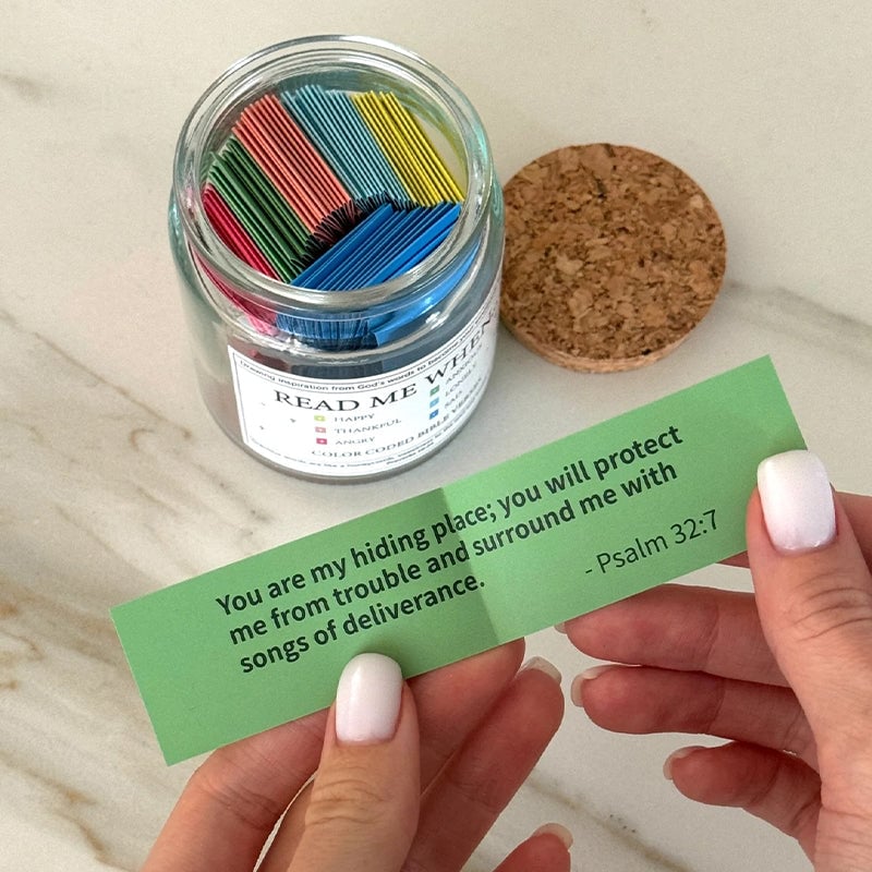 ✨Last Day 50% OFF⏰ -✝️Inspirational Bible Verses Jar 🎁 A Reminder of God's Words💖
