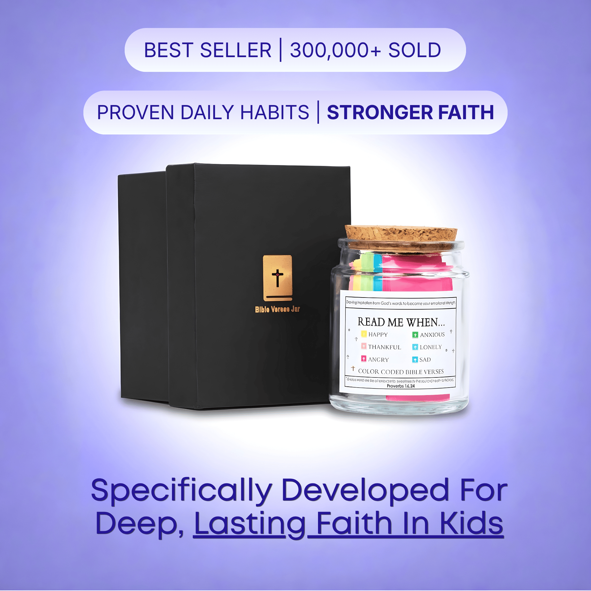 ✨Last Day 50% OFF⏰ -✝️Inspirational Bible Verses Jar 🎁 A Reminder of God's Words💖