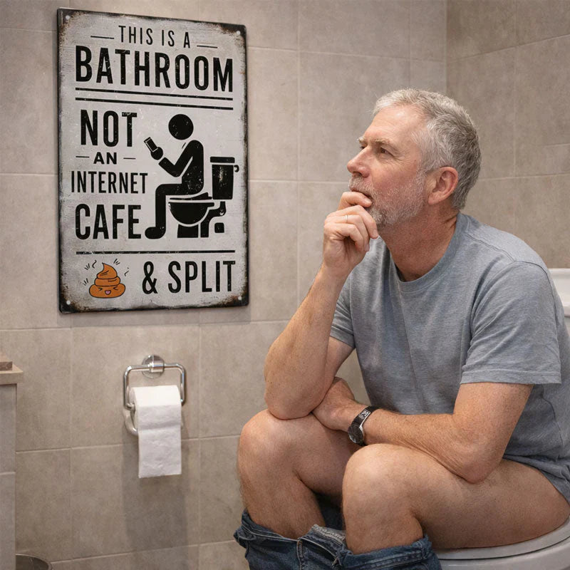 Funny Bathroom Wall Decor - 🚽 This Is a Bathroom, Not an Internet CAFE
