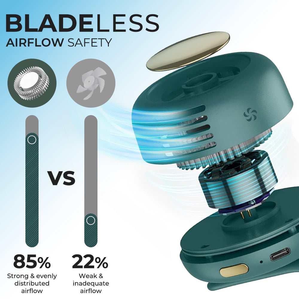 🔥Buy 1 Get 1 Free 🔥Wearable Tiny Cool Bladeless Clip Fan