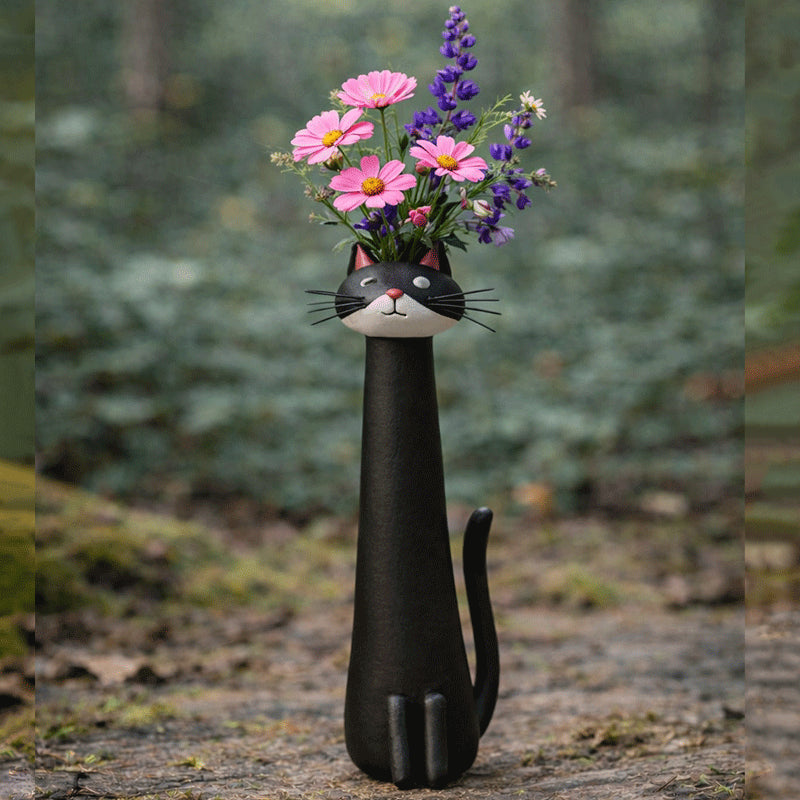 🔥LAST DAY49% OFF - 😻Handcrafted Quirky Cat Vase