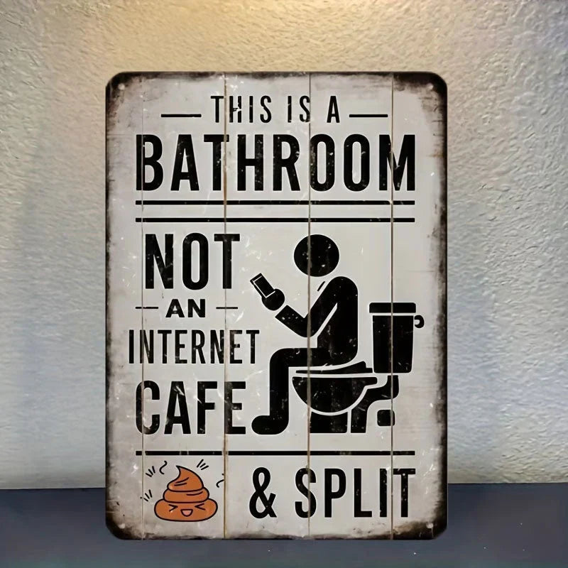 Funny Bathroom Wall Decor - 🚽 This Is a Bathroom, Not an Internet CAFE