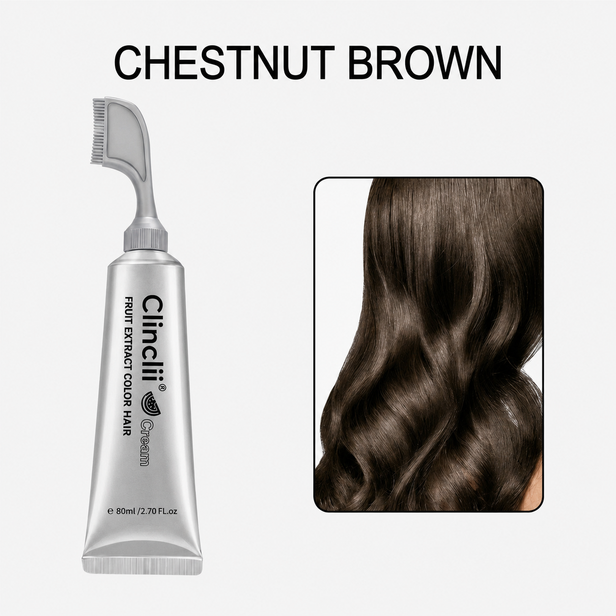 ✨Clinclii®  Hair Dye Cream, Covers Gray & Nourishes