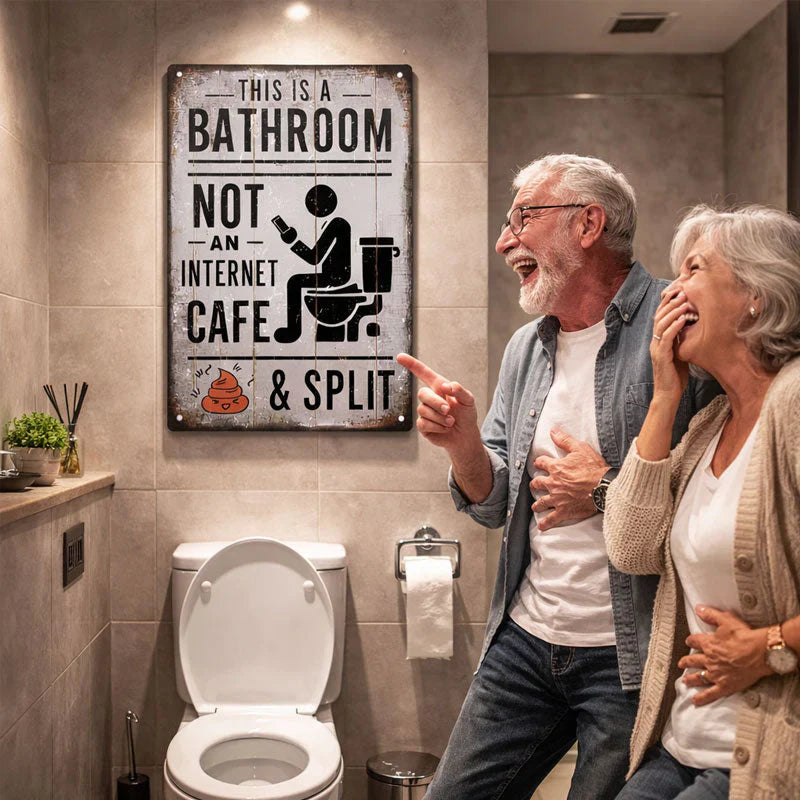 Funny Bathroom Wall Decor - 🚽 This Is a Bathroom, Not an Internet CAFE