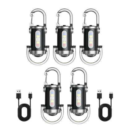Rechargeable Mini Flashlight Keychain