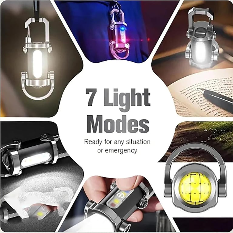 Rechargeable Mini Flashlight Keychain
