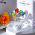 📢📢50% OFF!!🎉Eternal crystal rose flower figurine in a vase🌹