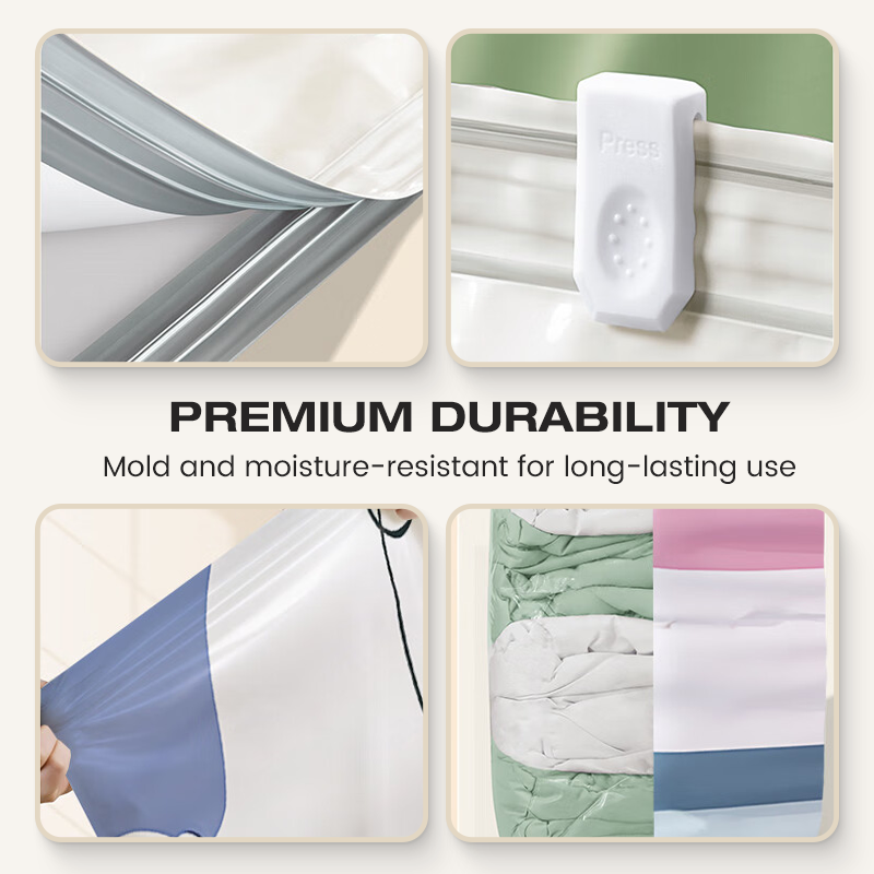 🔥 BUY 2 GET 1 FREE | No-Pump Vacuum Storage Bags - Save 80% Space Instantly! 📦