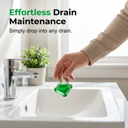 ！！！🥳2026 HOT SALE🥳💞50K+ SOLD!｜Drain Deodorizer Pods – Bio‑enzyme formula neutralizes smells at the source. Instant fresh scent, no harsh chemicals. Say goodbye to embarrassing odours. 🚰✅